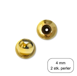 4 mm Låseperler / Perler med silikone, 2 stk.